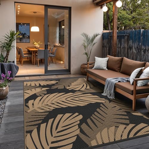 Outdoor Rug Waterproof Plastic Rugs for Patio (80 Sq Ft)