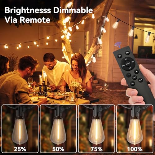 100 FT Outdoor String Lights for Outside (100 Foot)