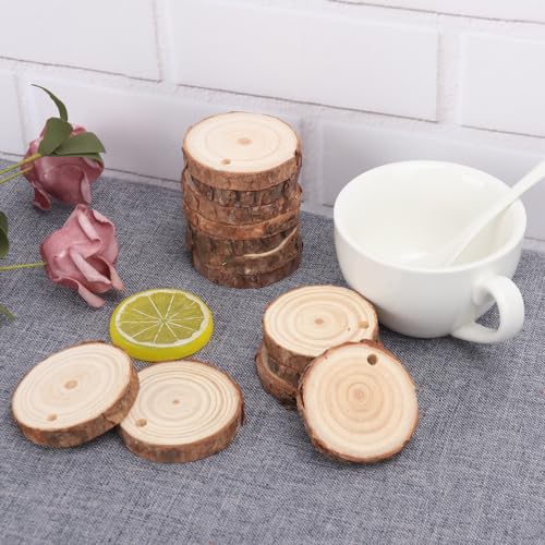 120 PCS 2 2.4 Inch Unfinished Wood Slices (120 Count)