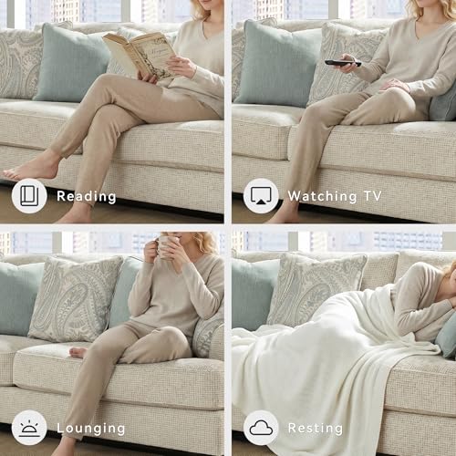 Deep Seat Chenille Sofa