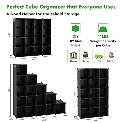 16 Cube Storage Organizer Cube Shelves Units Storage Cubes (16 Count)