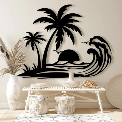 Palm Tree Metal Wall Art