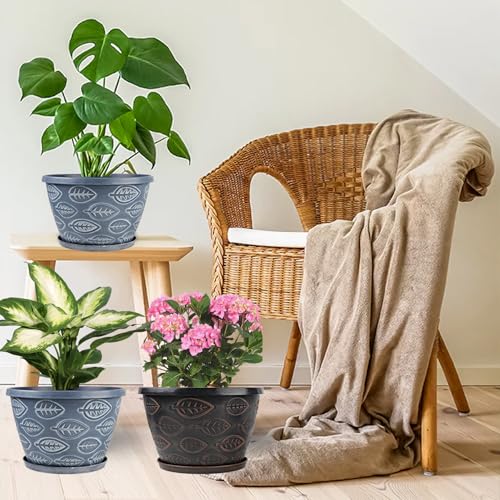 Outdoor Flower Pots Set of 3 (3 Count)