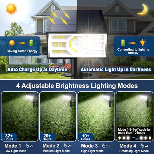 Solar Spot Lights Outdoor (10 Count)