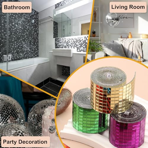 5x5mm Self Adhesive Mirrors Mosaic Tiles (2500 unidad)