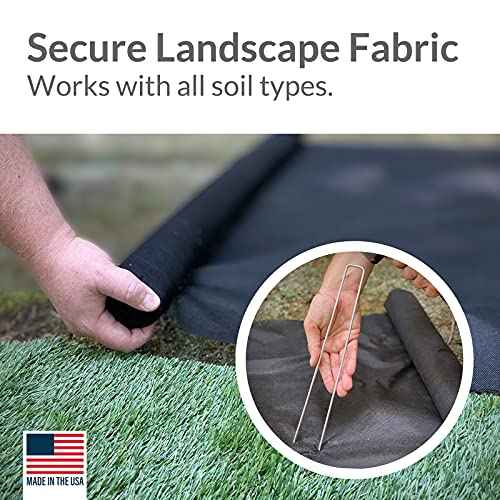 Garden Stakes 12 Inch 9 Gauge Galvanized Steel Landscape Staples
