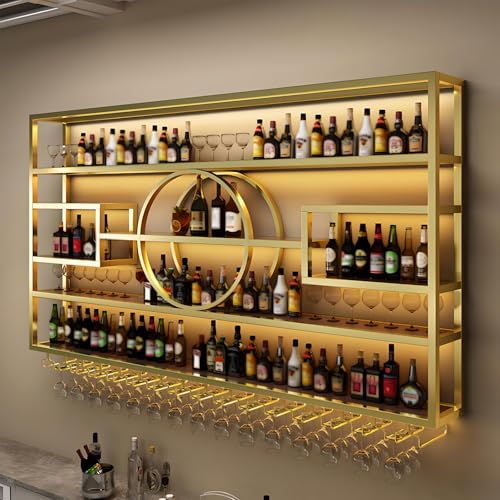 55.1in Large Wall Mounted Wine Rack