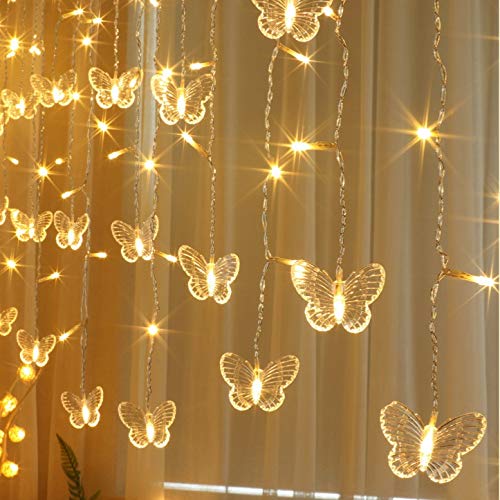 Butterfly Curtain Fairy Lights USB Plug in