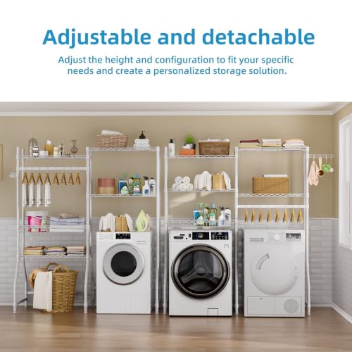 Laundry Organizer Shelves Over the Washer and Dryer Storage Shelf