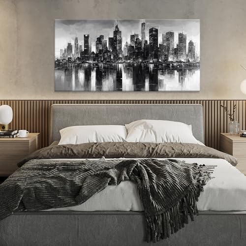 New York City Wall Art Brooklyn Bridge Wall Art For Living Room 24 × 48 In