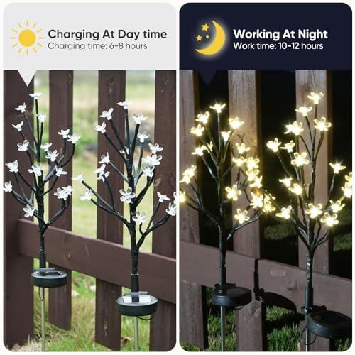 4 Pack Solar Lights Outdoor Waterproof (4 Count)