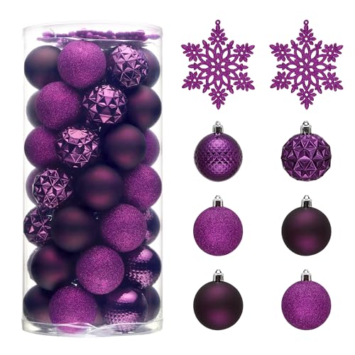 50ct Christmas Tree Decorations Ball Ornaments 2 Inches (50 Count)