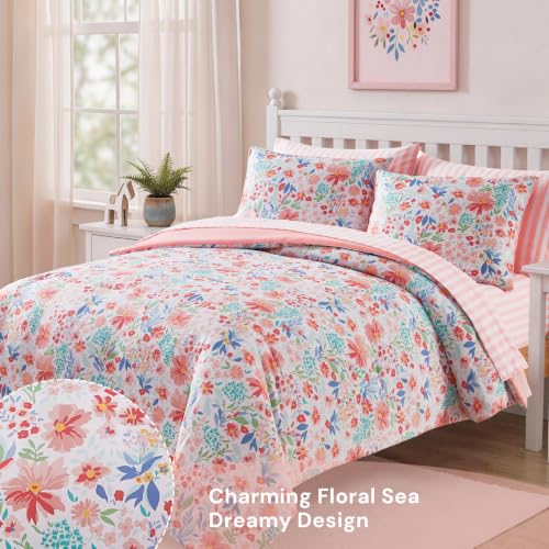 Queen Comforter Set with Sheets for Girls