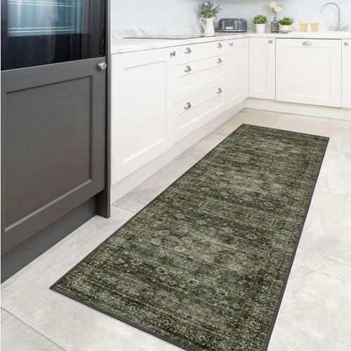 Ultra Thin Washable Teal Non Slip Bathroom Rug