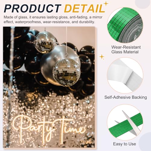 5x5mm Self Adhesive Mirrors Mosaic Tiles (3600 Count)