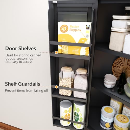 63" Metal Corner Kitchen Pantry Cabinet