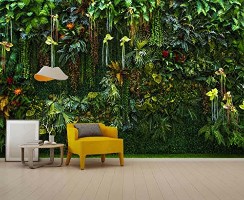 Green Wallpaper Banana Leaf Floral Mural (162.5 Sq Ft)