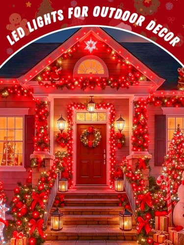 2 Pack 100 LED Fairy Lights Battery Operated with Remote Timer