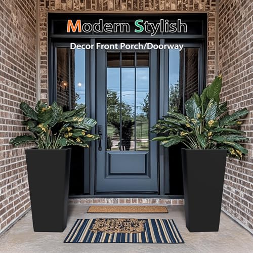 Tall Planters for Outdoor Plants (2 Count)