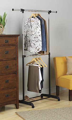 Adjustable 2 Rod Garment Rack