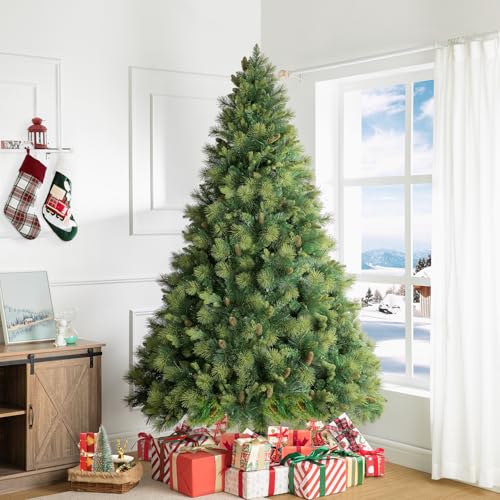 Vail 7.5ft Prelit Artificial Christmas Tree with Pine Cones