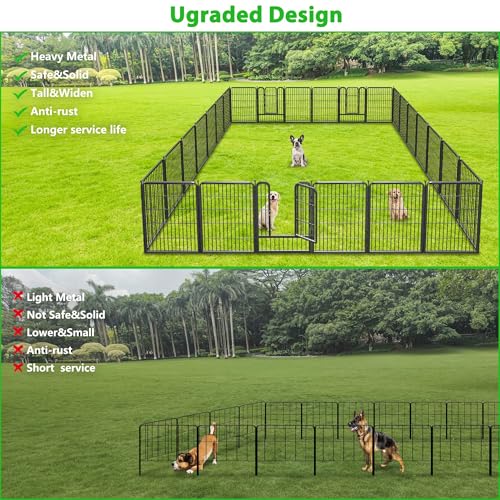 Decorative Black Metal Garden Fence (72.09 Sq Ft)