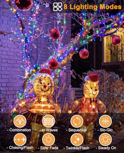 40FT 120 LED Christmas Lights Outdoor