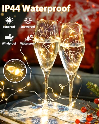 4 Pack 60 LED Fairy Lights Battery Operated with Remote