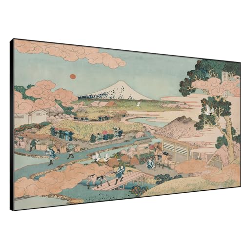 46"x72" Extra Large Framed Wall Art Japanese Ukiyo