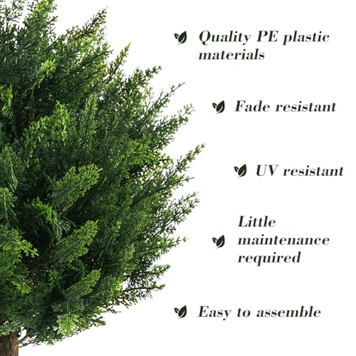 2 Pack UV Resistant Fake Bushes (2 Count)