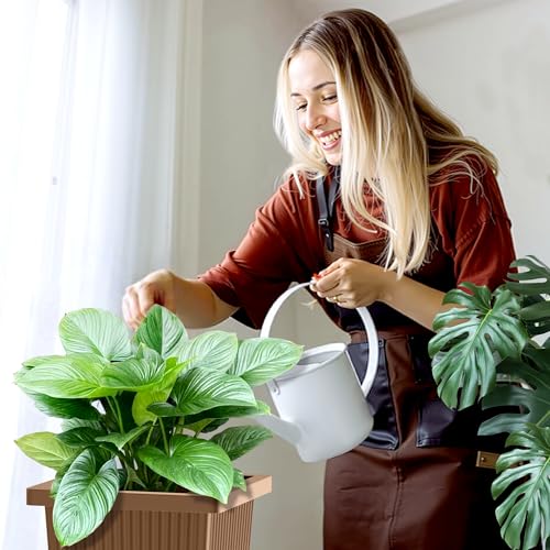 Set of 2 Tall Planters for Outdoor Plants (2 Count)
