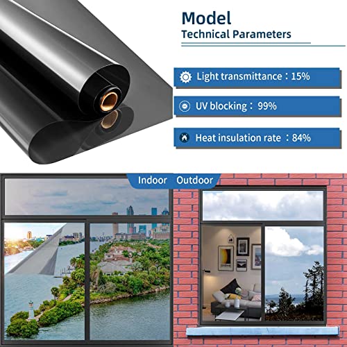 One Way Window Privacy Film with Tools
