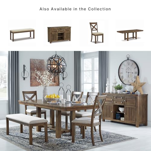 Moriville Wood Upholstered Dining Bench