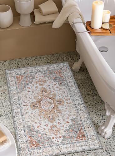 Ultra Thin Washable Entryway Rug 2x3 Rug