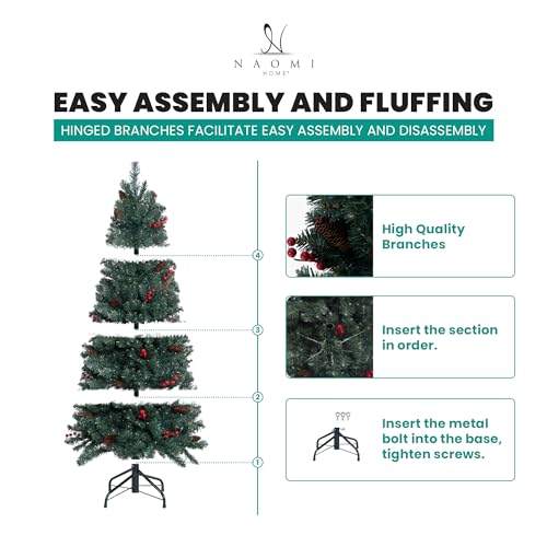 Belen 7.5ft Pencil Christmas Tree Prelit pre