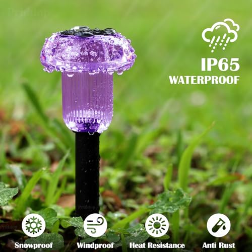 Solar Halloween Lights Outdoor Waterproof 8 Pack Halloween Decor (8 Count)