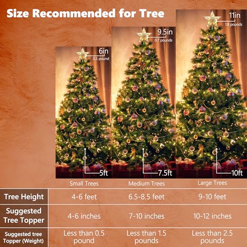 Silver 3D Christmas Star Tree Topper