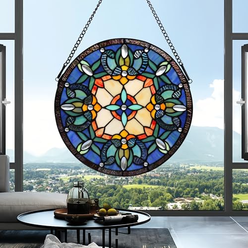 Handcrafted Stained Glass Window Panel
