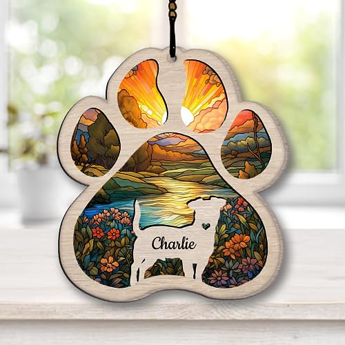 Personalized Czechoslovakian Wolfdog Suncatcher Dog Memorial Gifts