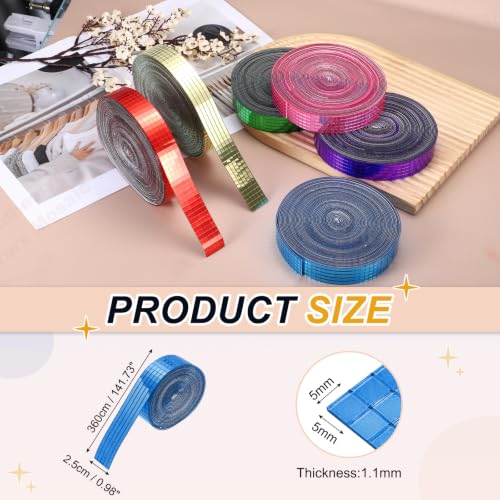 5x5mm Self Adhesive Mirrors Mosaic Tiles (3600 Count)