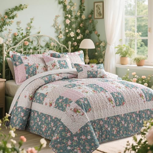 Farmhouse King Size Quilt Bedding Set