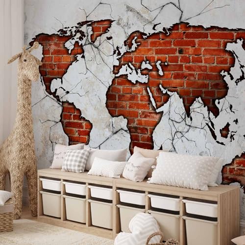 Wall Mural World Map 138x101 in (7 Count)