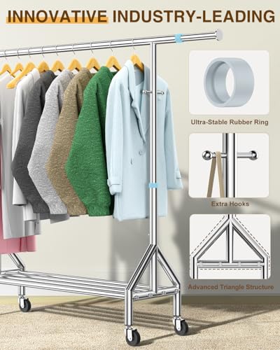 Upgraded 100% Stainless Steel Clothing Rack Load 760LBS
