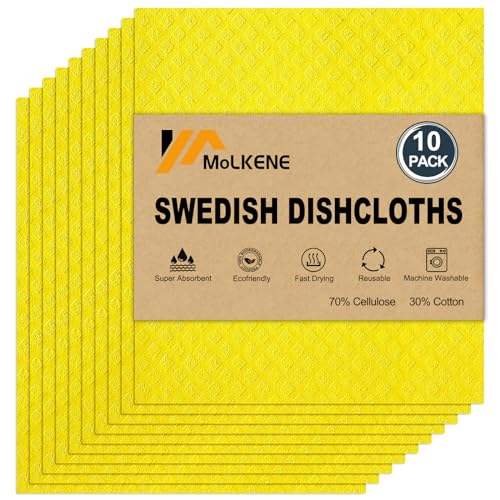 Swedish Dishcloths for Kitchen (10 Count)