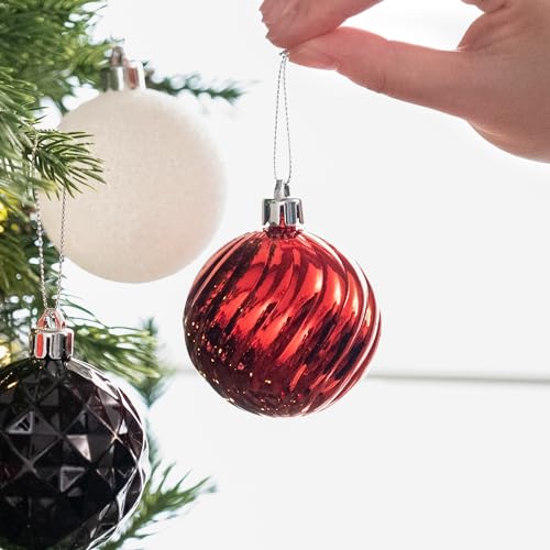 24ct Christmas Ornaments Tree Decorations Set 2.36 Inch (24 Count)