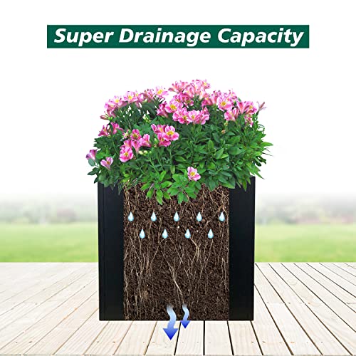 Galvanized Steel Planter Box 26 Inch H
