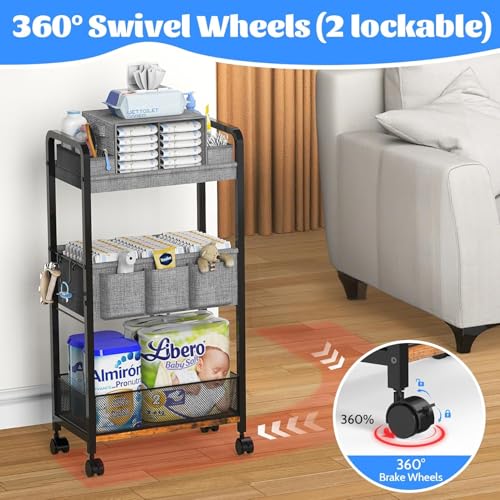 2In1 Baby Diaper Caddy & 3