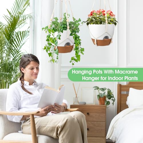 Hanging Planters for Indoor Outdoor Plants (2 Count)