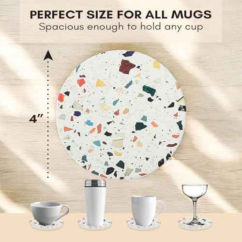 Terrazzo Coasters Set of 6 (6 Count)