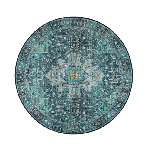Ultra Thin Washable Round Rug